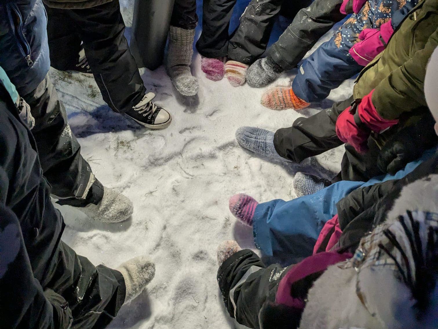 Oulun steinerkoulu villasukat